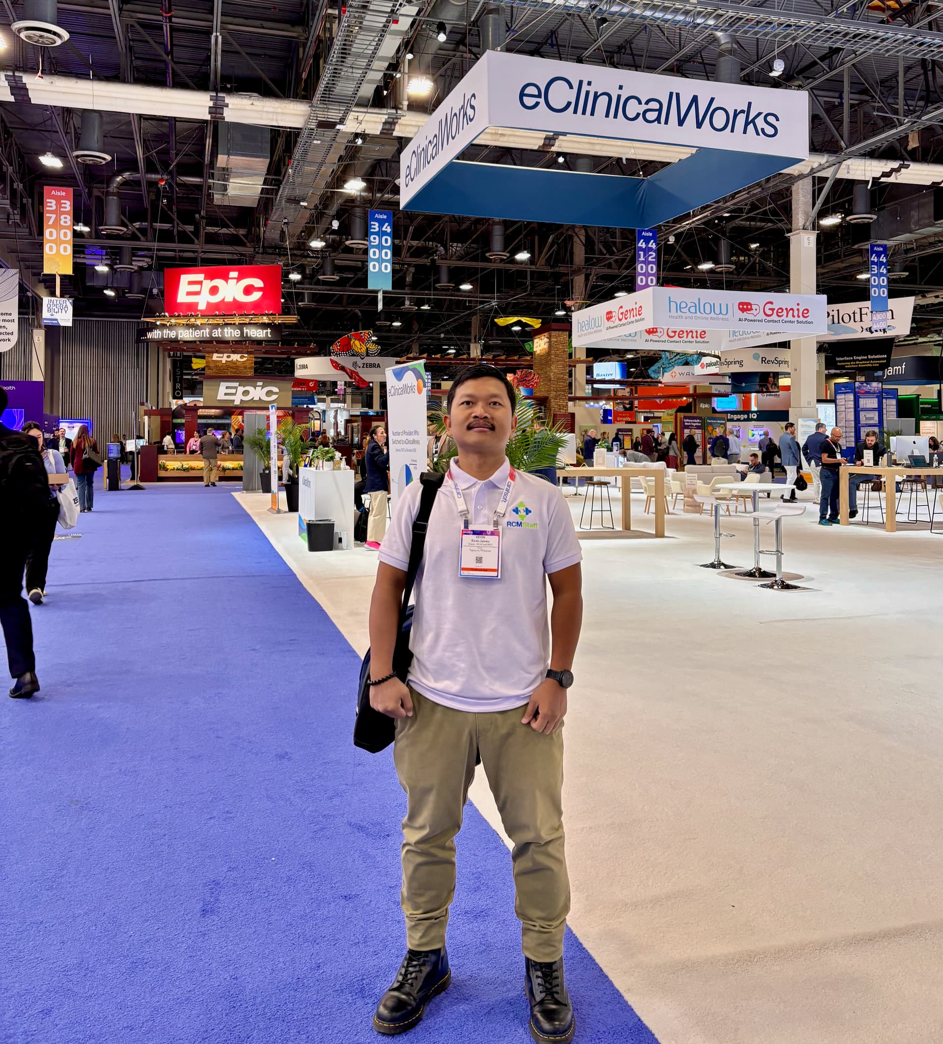 Kevin Jamito at HIMSS, RCM Staff founder